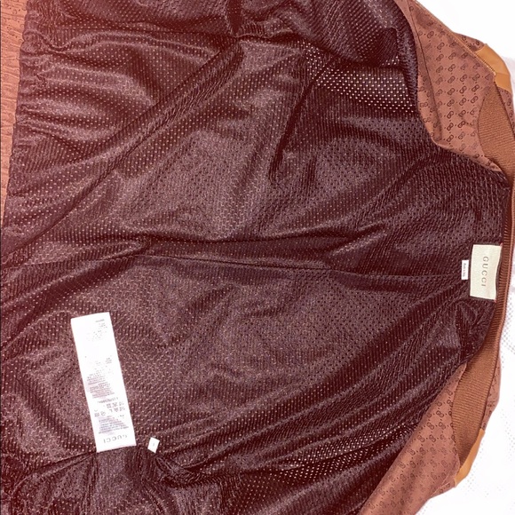 Authentic - Large Brown Gucci GG Motif Bomber Jacket - Picture 6 of 13